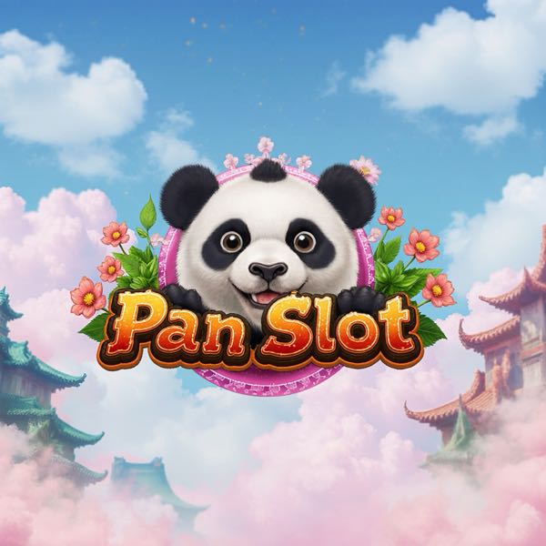 Pan Slot cute panda and pink flowers pagoda backdrop